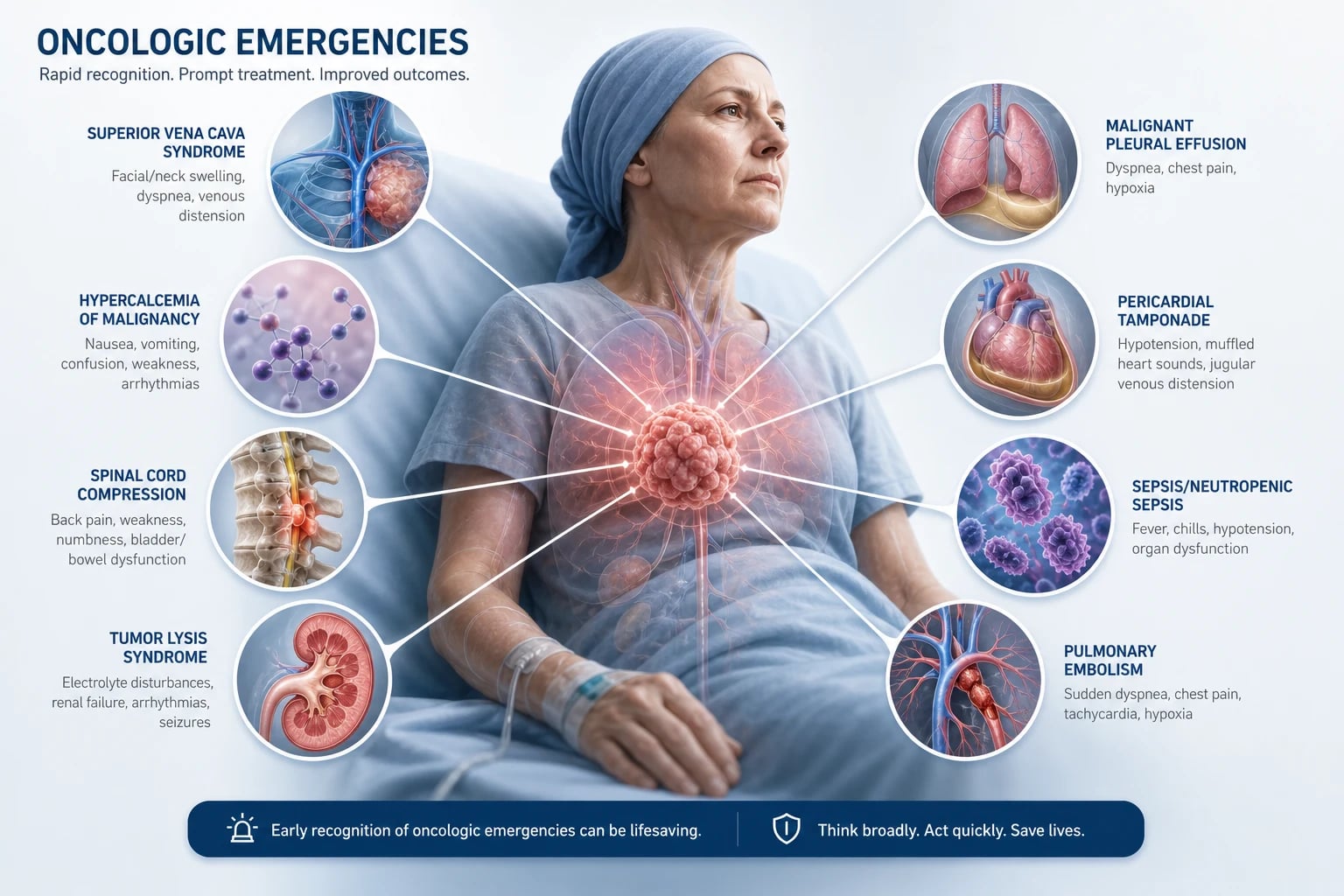 Oncologic emergencies — the cancer patient with an acute complication, framed around the principle of door-to-treatment time