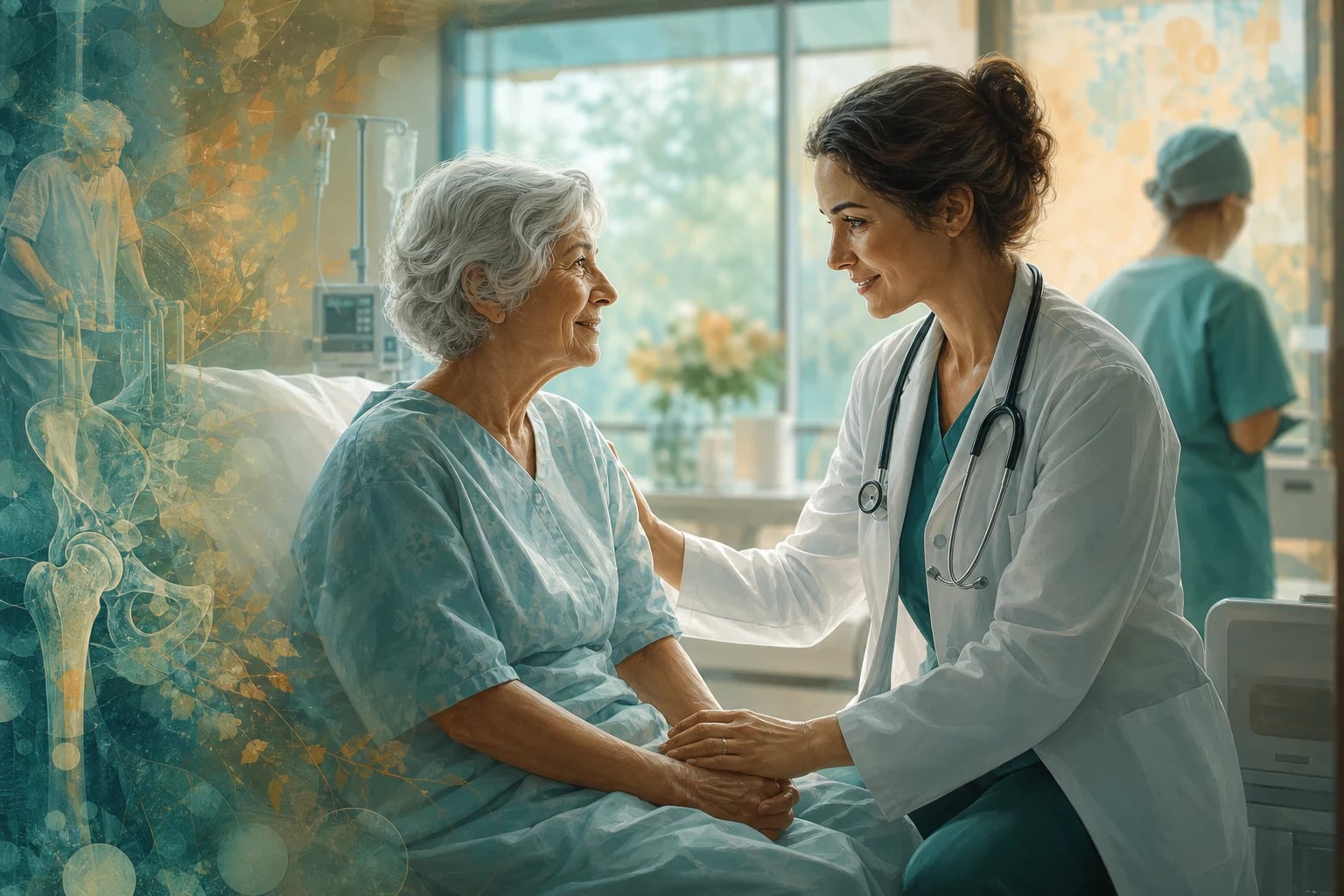 Clinical overview scene for Orthogeriatrics AND Perioperative Medicine IN Older Adults.