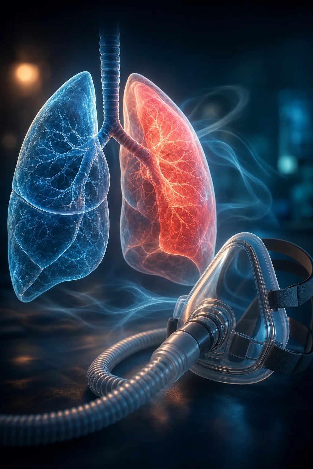 Lungs beside a non-invasive ventilation mask — the physiology and the therapy of respiratory failure
