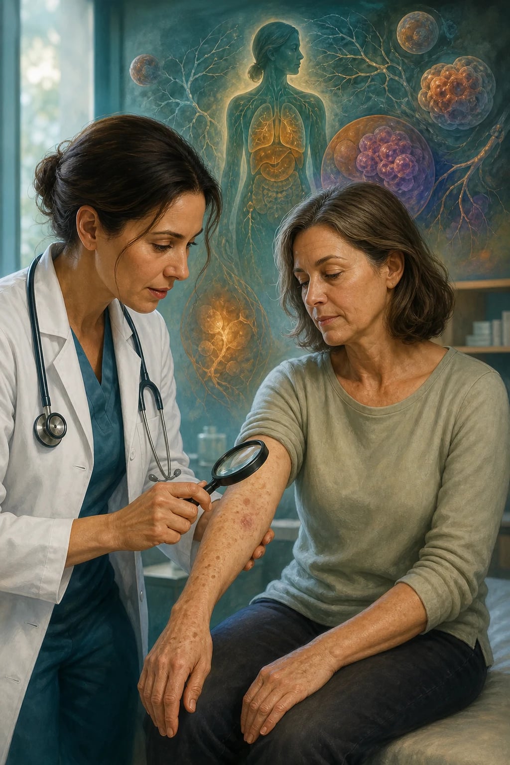 Clinical overview scene for Skin Signs OF Internal Malignancy.