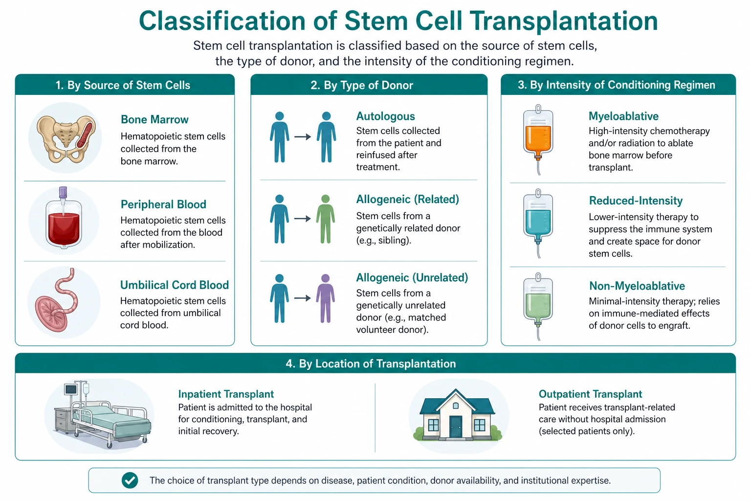 Classification for stem cell transplantation