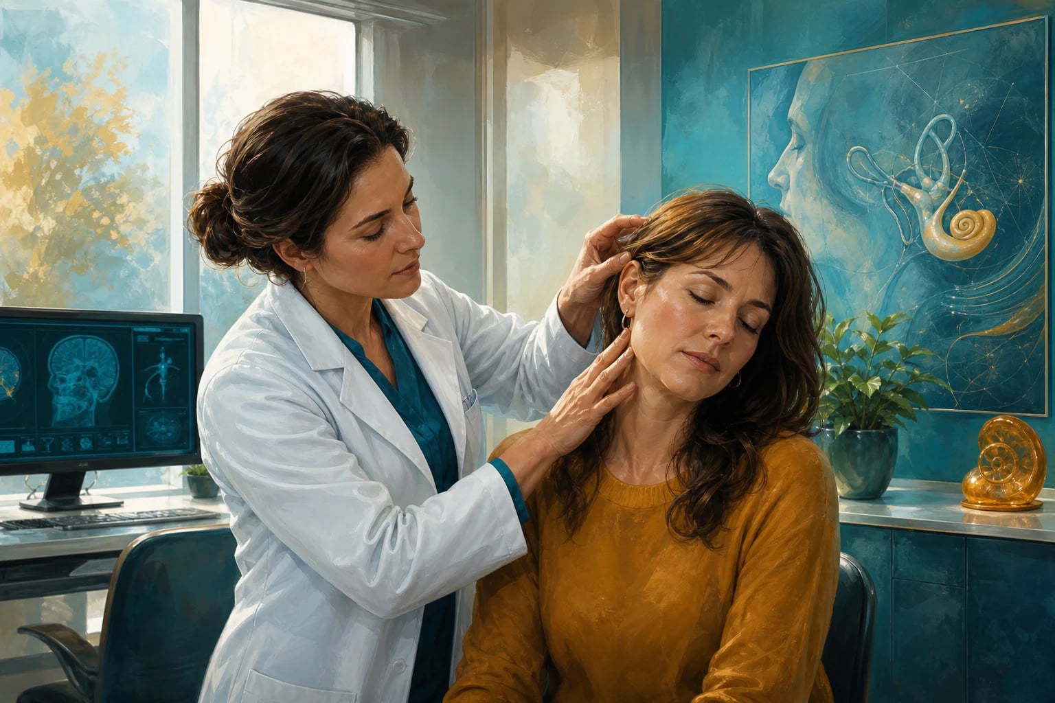 Clinical overview scene for Vestibular Disorders.