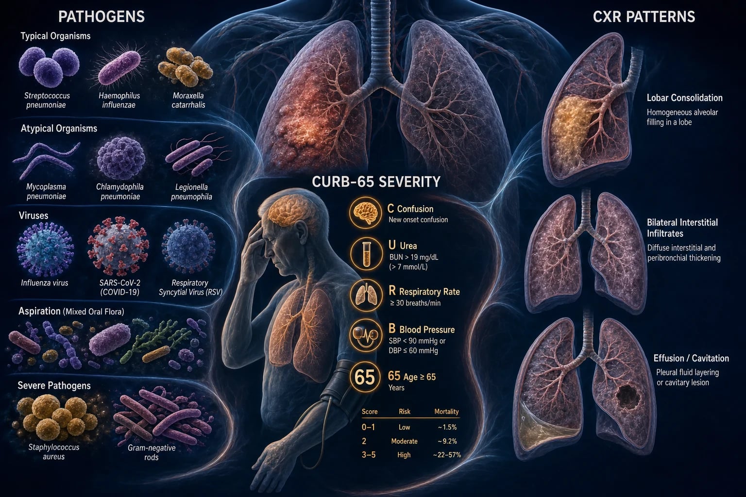 WHO classification of pneumonia in children by severity.