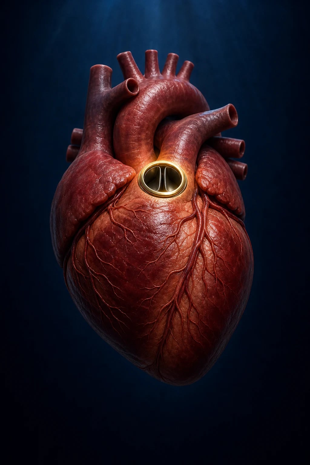 Prosthetic heart valves overview showing mechanical bileaflet, tilting disc, and caged ball designs alongside bioprosthetic and transcatheter valves.