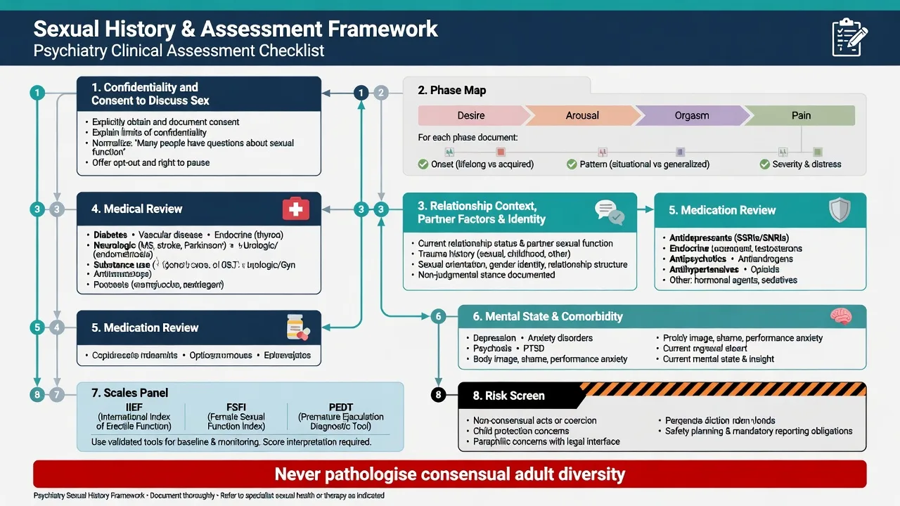 Framework distinguishing non-pathological diversity, paraphilic disorder, and high-risk management including child protection