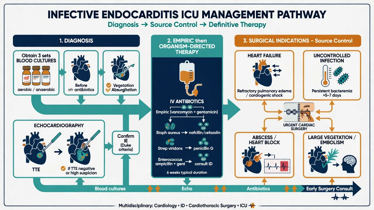 Management algorithm for valvular-emergencies-comprehensive-icu